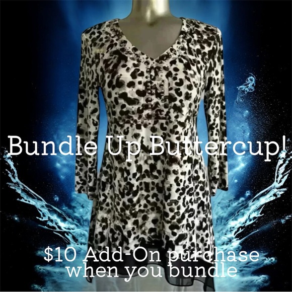 $10 Add-On 💟Leopard  Print Tunic - Picture 2 of 14